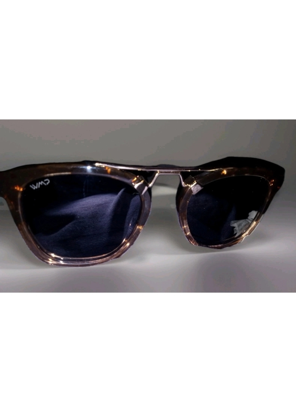 WMP Eyewear Square Vintage Polarized Sunglasses Tortoise Frame Brown W52[]23-151